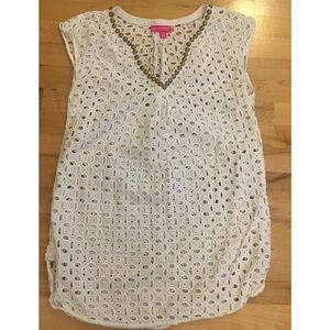 Lilly Pulitzer white cover up